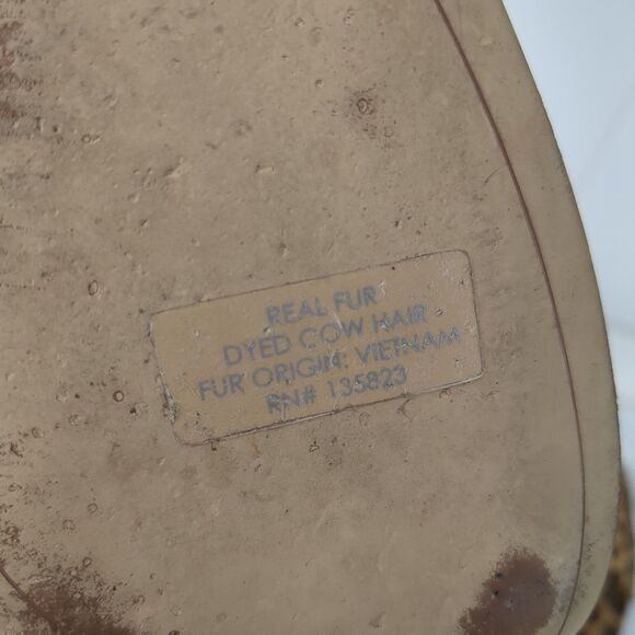 Sam Edelman Cambell Cheetah Leopard Print Calf Fur Ankle Boots US 8.5M EUC - Picture 11 of 13